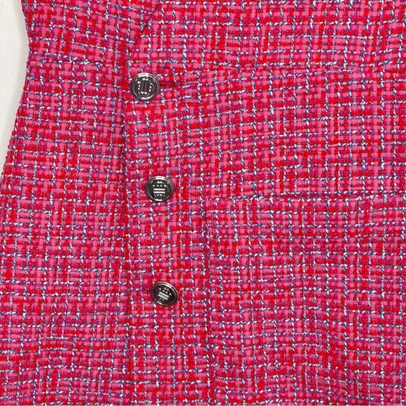 MAJE Rolia Mini Fuchsia Pink Tweed Dress, Size 36 (US Small) - Picture 6 of 10